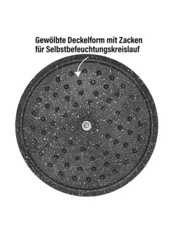 2tlg. Set: Bräter in Schwarz - 2,6 l