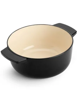 2tlg. Set: Bräter in Schwarz - 3,3 l