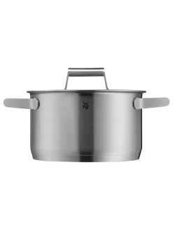 2tlg. Set: Edelstahl-Kochtopf 