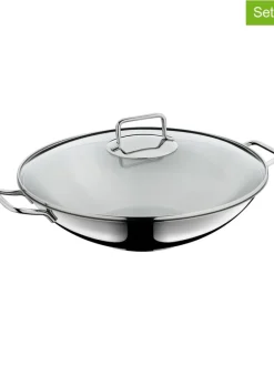 2tlg. Set: Edelstahl-Wok "Macao" - Ø 36 cm