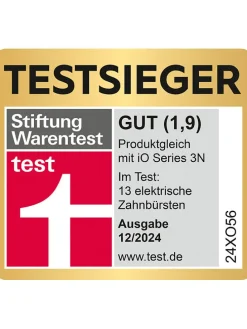 2tlg. Set: Elektr. Zahnbürsten "iO Series 3" in Schwarz/ Hellblau