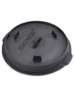 2tlg. Set: Feuertopf in Schwarz - 7,6 l