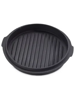 2tlg. Set: Feuertopf in Schwarz - 7,6 l