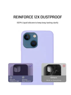 3tlg. Set: Full-Body-Case für iPhone 15 Pro in Lila