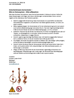 3tlg. Set Gartendekoration RUSTY52 in Braun