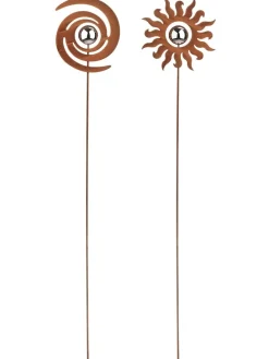 2tlg. Set Gartendekoration MixFELIX in Braun