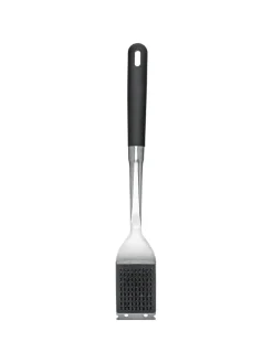 3tlg. Set: Grillzubehör in Silber/ Schwarz