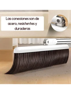 2tlg. Set: Kehrbesen in Weiß