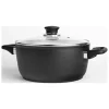 2tlg. Set: Kochtopf ''Ballarini'' in Schwarz - Ø 16 cm