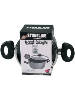 2tlg. Set: Kochtopf in Grau - 1,5 l