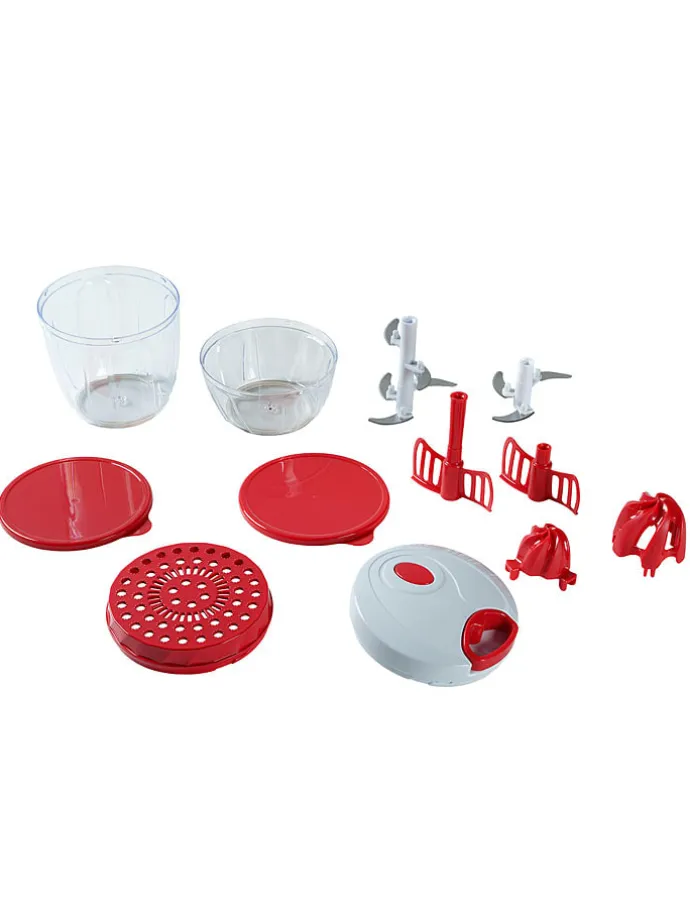 12tlg. Set: Multizerkleinerer in Rot