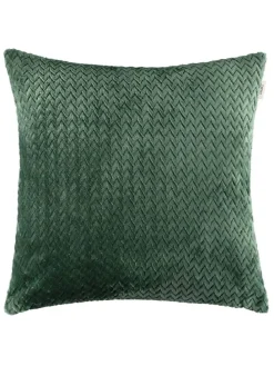 2tlg. Set: Plaid & Kissenhülle "Comfy" in Grün