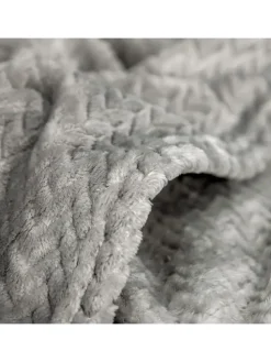 2tlg. Set: Plaid & Kissenhülle 