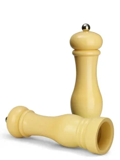 2tlg. Set: Salz- & Pfeffermühle in Creme - (H)21 x Ø 6 cm