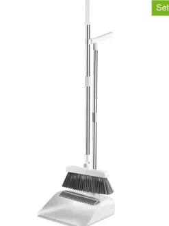 2tlg. Set: Schaufel und Besten in Grau