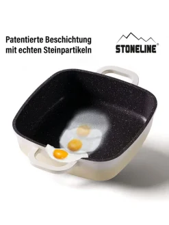 2tlg. Set: Servierpfanne - (L)20 x (B)20 cm