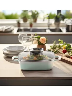 2tlg. Set: Servierpfanne - (L)20 x (B)20 cm