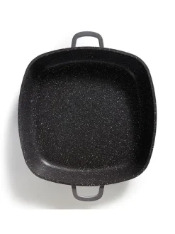 2tlg. Set: Servierpfanne in Grau - (L)32 x (B)32 cm