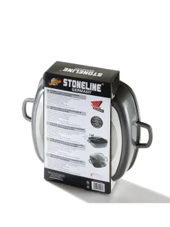 2tlg. Set: Servierpfanne in Grau - (L)32 x (B)32 cm