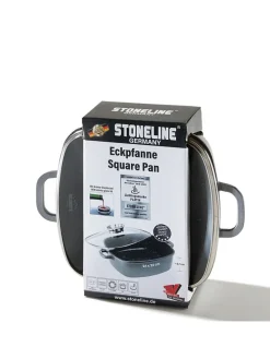 2tlg. Set: Servierpfanne in Grau - (L)24 x (B)24 cm