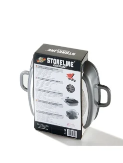 2tlg. Set: Servierpfanne in Grau - (L)24 x (B)24 cm