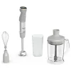 4tlg. Set: Stabmixer "Quickchef - HB67MB30" in Silber/ Grau