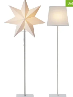 3tlg. Set: Standleuchte "Combi-Pack Moa" in Weiß - (H)82 cm
