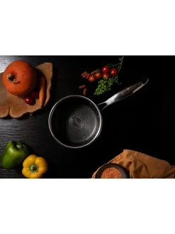 2tlg. Set: Stielkasserolle ''Hexapro'' in Silber - 1,2 l