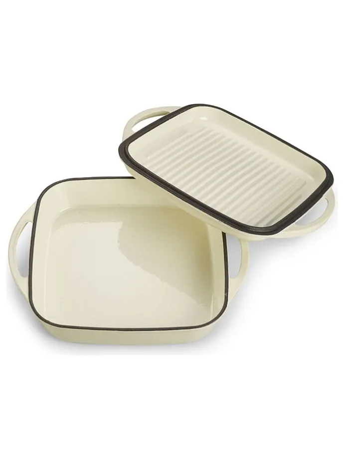 2tlg. Set: Universalbräter in Creme - (L)31 x (B)25,5 cm