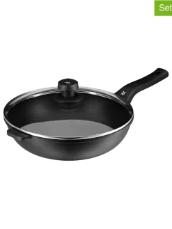 2tlg. Set: Wok-Pfanne in Schwarz - Ø 30 cm