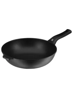 2tlg. Set: Wok-Pfanne in Schwarz - Ø 30 cm