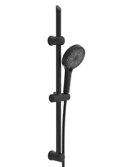 3tlg. Stangenbrause-Set ''Cordoba'' in Schwarz