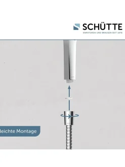 3tlg. Stangenbrause-Set ''Cordoba'' in Chrom