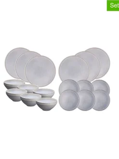 18tlg. Tafelservice "Stone" in Grau