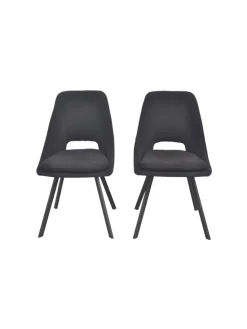 5tlg. Tischgruppe bestehend aus 4 Stühlen und 1 Esstisch in schwarz