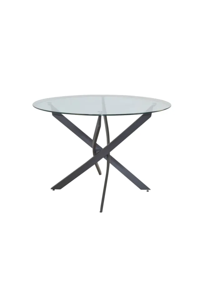 5tlg. Tischgruppe Esstisch mit Polsterstühlen in blau