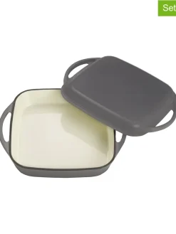 2tlg. Universalbräter mit Deckel in Grau - (B)25,5 x (H)31 x (T)5 cm