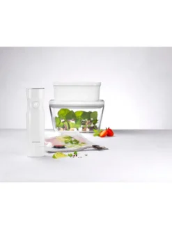 7tlg. Vakkumierset in Weiß/ Grau