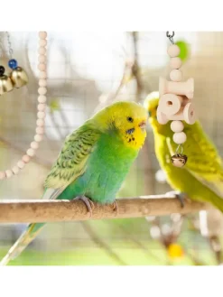 7-tlg. Vogelspielzeug in Natur