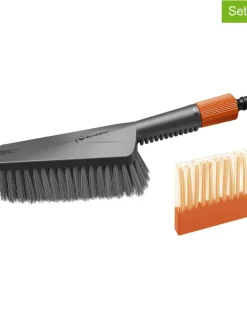 11tlg. Wasch-Set "Soft" in Grau/ Rot