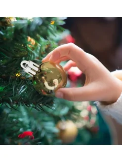 96-tlg. Weihnachtskugeln Set in Gold