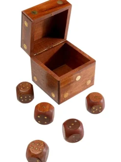 6tlg.Set: Dekobox mit Würfeln 