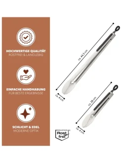 2tlg-Set Grillzangen