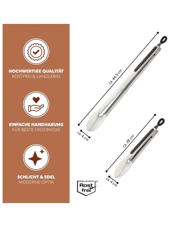 2tlg-Set Grillzangen
