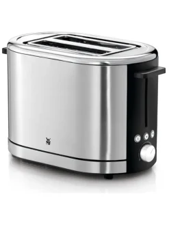 Toaster "Lono" in Silber/ Schwarz