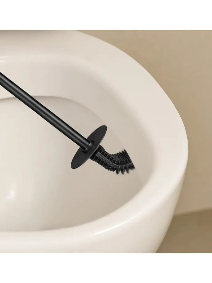 Toilettenbürste in Schwarz - (B)9,5 x (H)40 x (T)10 cm
