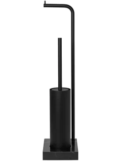 Toilettenbutler "Modo" in Schwarz - (H)66 cm