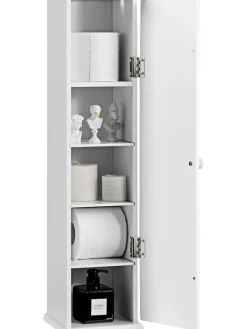 Toilettenpapier Schrank in Weiß