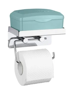 Toilettenpapierhalter in Silber - (B)16 x (H)12,5 x (T)11,5 cm