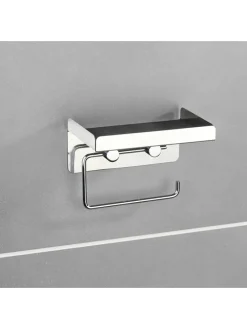 Toilettenpapierhalter in Silber - (B)16 x (H)12,5 x (T)11,5 cm